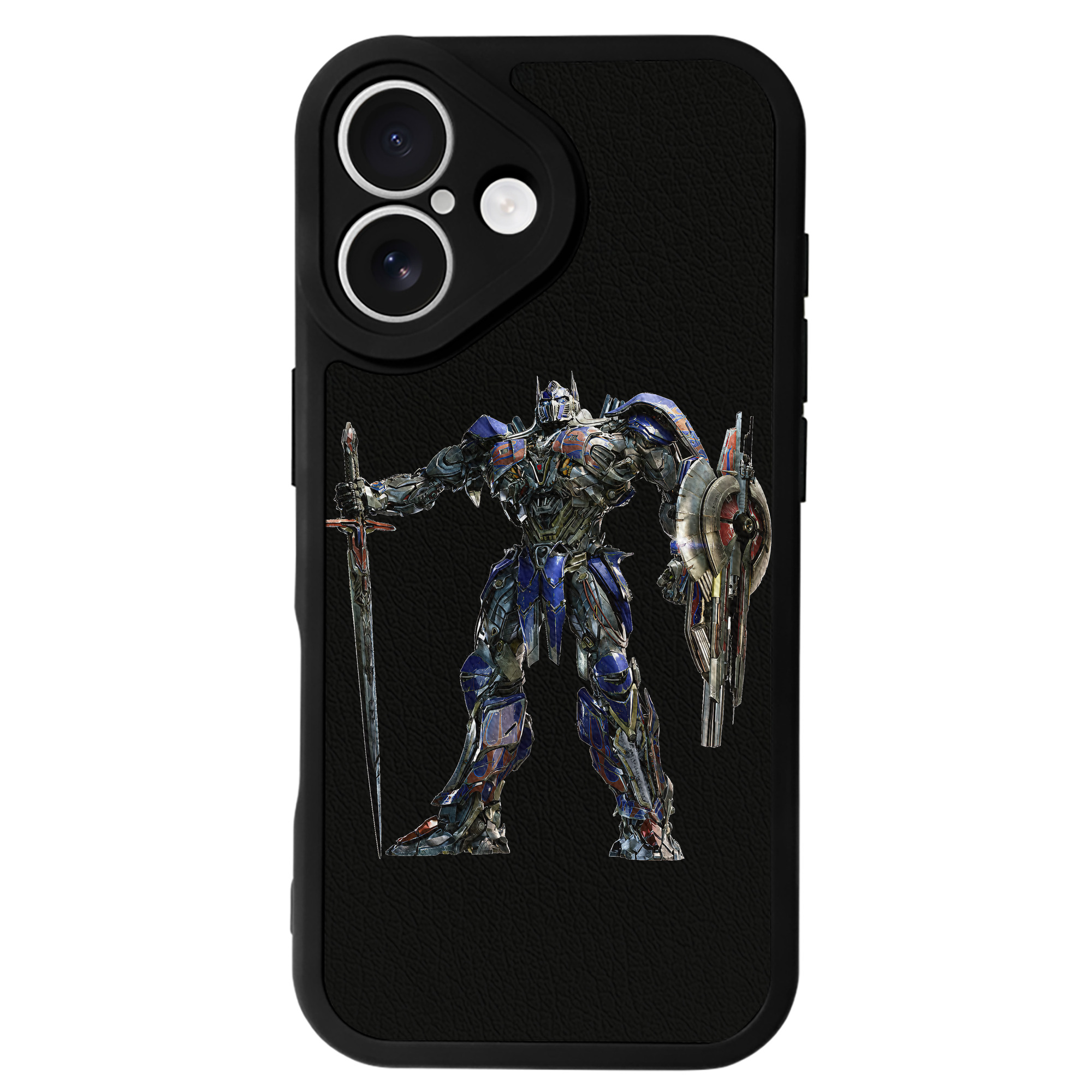 （画像用） Transformers トランスフォーマー 【iPhone 16シリーズ対応】シリコンスマホケース（レザー調） 材質：シリコン